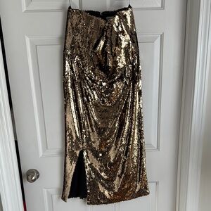 Gold Sequin Skirt